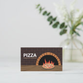 薪オーブン – ピザ 名刺 (スタンド正面)