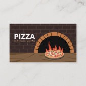 薪オーブン – ピザ 名刺 (正面)