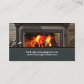 薪コンロのログバーナの炉 名刺 (裏面)