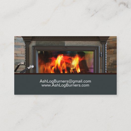 薪コンロのログバーナの炉 名刺 (裏面)