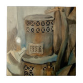 薪ストーブとサイズ タイル (正面)