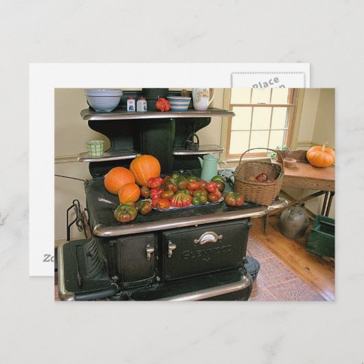 薪ストーブを収穫する ポストカード (正面/裏面)