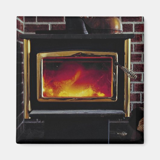 薪ストーブ マグネット (正面)