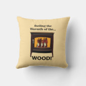 薪バーナー焚き薪の暖かい クッション (裏面)