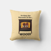 薪バーナー焚き薪の暖かい クッション (正面)