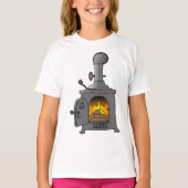 薪バーナ用コンロ Tシャツ (正面)