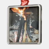 薪 メタルオーナメント (左)