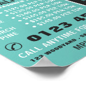 薪・木材・木工場の積み重ね ポスター (角)