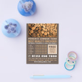 薪・木材・木材置場 チラシ (シングル)