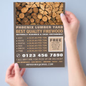 薪・木材・木材置場 チラシ (手)