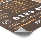 薪・木材・木材置場 ポスター (角)