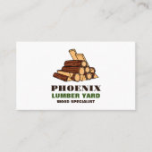 薪・木材・木材置場 名刺 (正面)