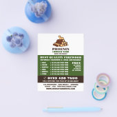 薪、木材/木材/木材用ヤード広告 チラシ (シングル)