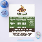 薪、木材/木材/木材用ヤード広告 チラシ (シングル)