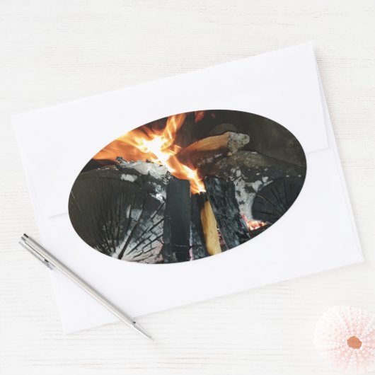 薪 楕円形シール (封筒)