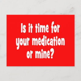 薬か私の時間か？ ポストカード