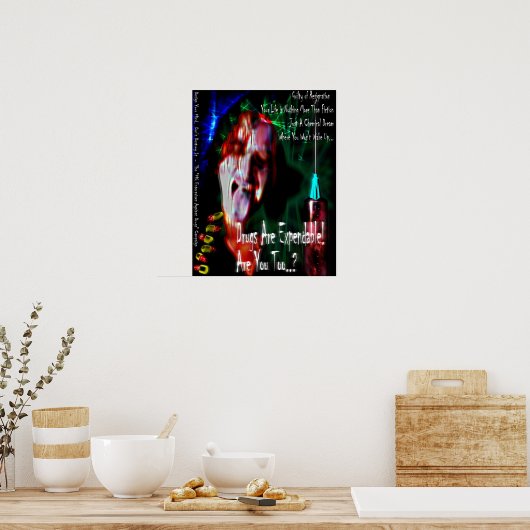 薬なし(デザイン2) ポスター (キッチン)