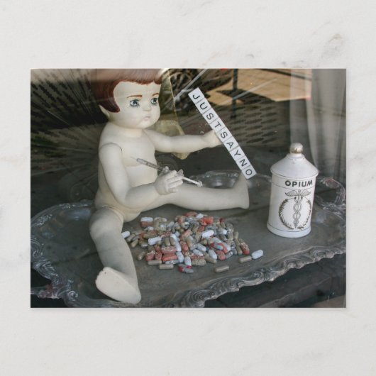 薬にノーと言うだけだ ポストカード (正面)