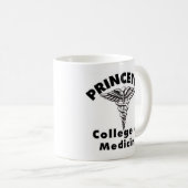 薬のプリンストンの大学 コーヒーマグカップ (正面右)
