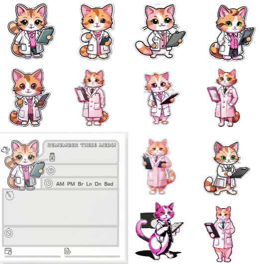 薬のリマインダー ポストイット