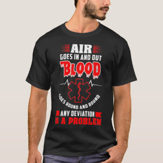 薬の中は空気が入り出し、血液が回る Tシャツ