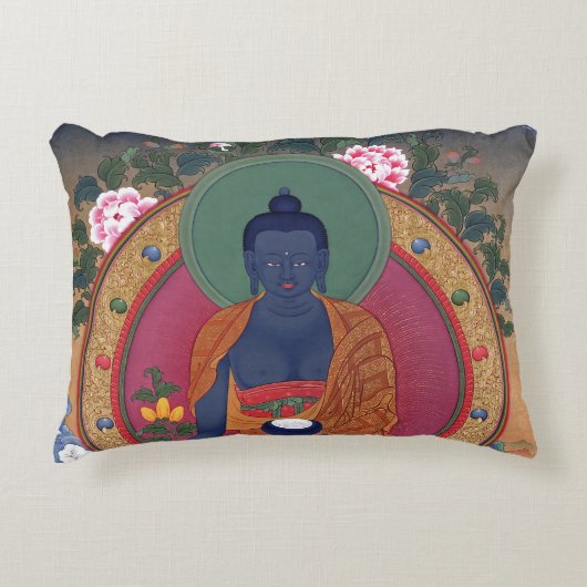 薬の仏のよい睡眠の枕 アクセントクッション (正面)
