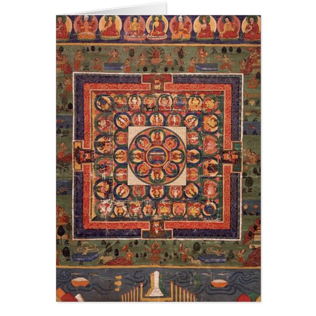 薬の仏の曼荼羅 (正面)