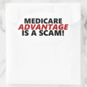 薬の利は詐欺だ 楕円形シール (バッグ)