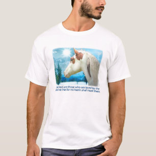 薬の帽子のペンキの馬 Tシャツ