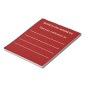 薬の注意喚起メモ帳 ノートパッド (回転)