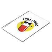 薬の良い面白いパンの絵 ノートブック (左側)