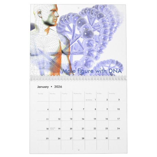 薬の芸術 カレンダー (1月 2026)