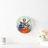 薬の芸術 ラウンド壁時計 (ホーム)