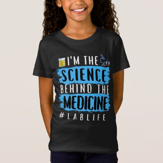 薬の裏側にいる科学者 #LABLIFE Tシャツ (正面)