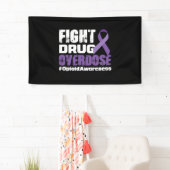 薬の過剰摂取と闘う認識度 横断幕 (インサイチュ)