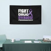薬の過剰摂取と闘う認識度 横断幕 (トレードショー)