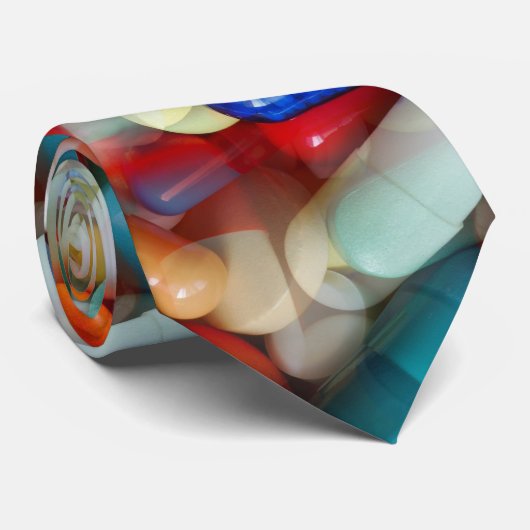 薬の錠剤 ネクタイ (ロール)