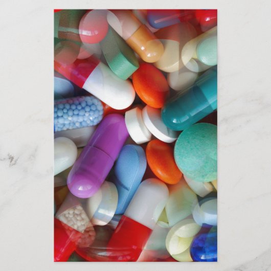 薬の錠剤 便箋 (正面)