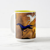 薬の馬のマグ ツートーンマグカップ (正面左)