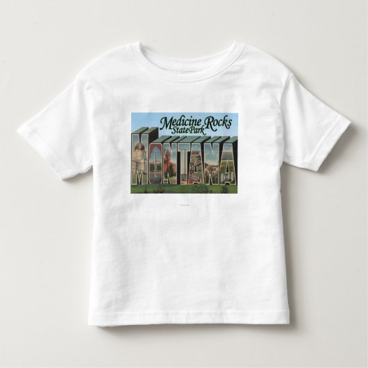 薬は州立公園、モンタナを揺すります トドラーTシャツ (正面)