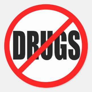 「薬は飲まない」 ラウンドシール