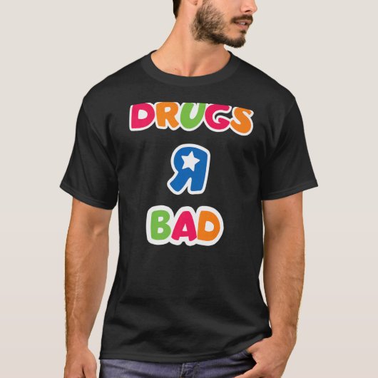 薬または悪いアンチ薬 Tシャツ (正面)