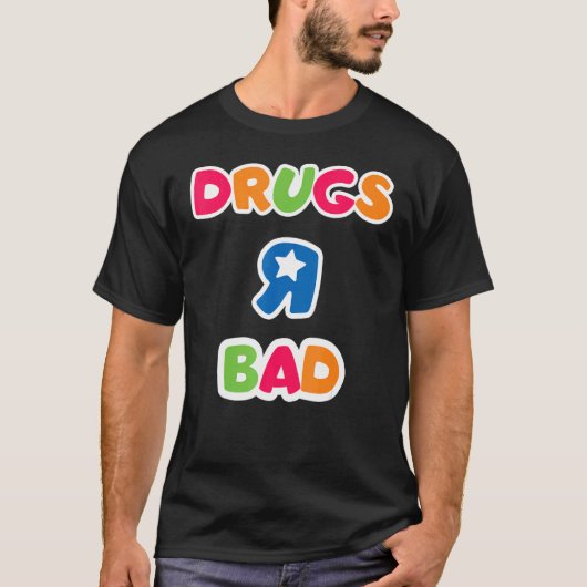 薬または悪いアンチ薬 Tシャツ (正面)