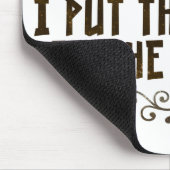 薬をかごの中に入れた マウスパッド (コーナー)