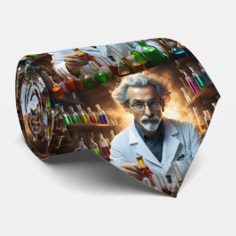 薬を混ぜた研究室の科学者 ネクタイ