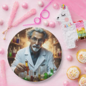 薬を混ぜた研究室の科学者 ペーパープレート (パーティー)