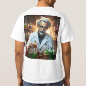 薬を混ぜた研究室の科学者 Tシャツ (裏面)