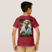 薬を混ぜた研究室の科学者 Tシャツ (裏面フル)