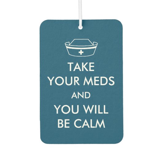 薬を飲むと落ち着く カーエアーフレッシュナー (正面)