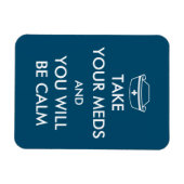 薬を飲むと落ち着く マグネット (横)